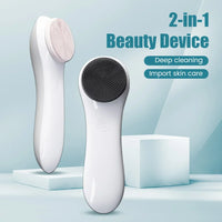 Silicone Facial Cleanser Pore Cleanser Face Massager Deep Electric Cleansing Brush Pore Cleaner Blackhead Remover Skin Beauty