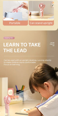 Mini USB Misting Fan – Portable Handheld Rechargeable Cooler