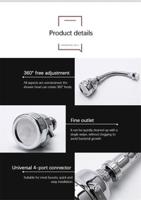360° Faucet Aerator Nozzle – 3 Modes High Pressure
