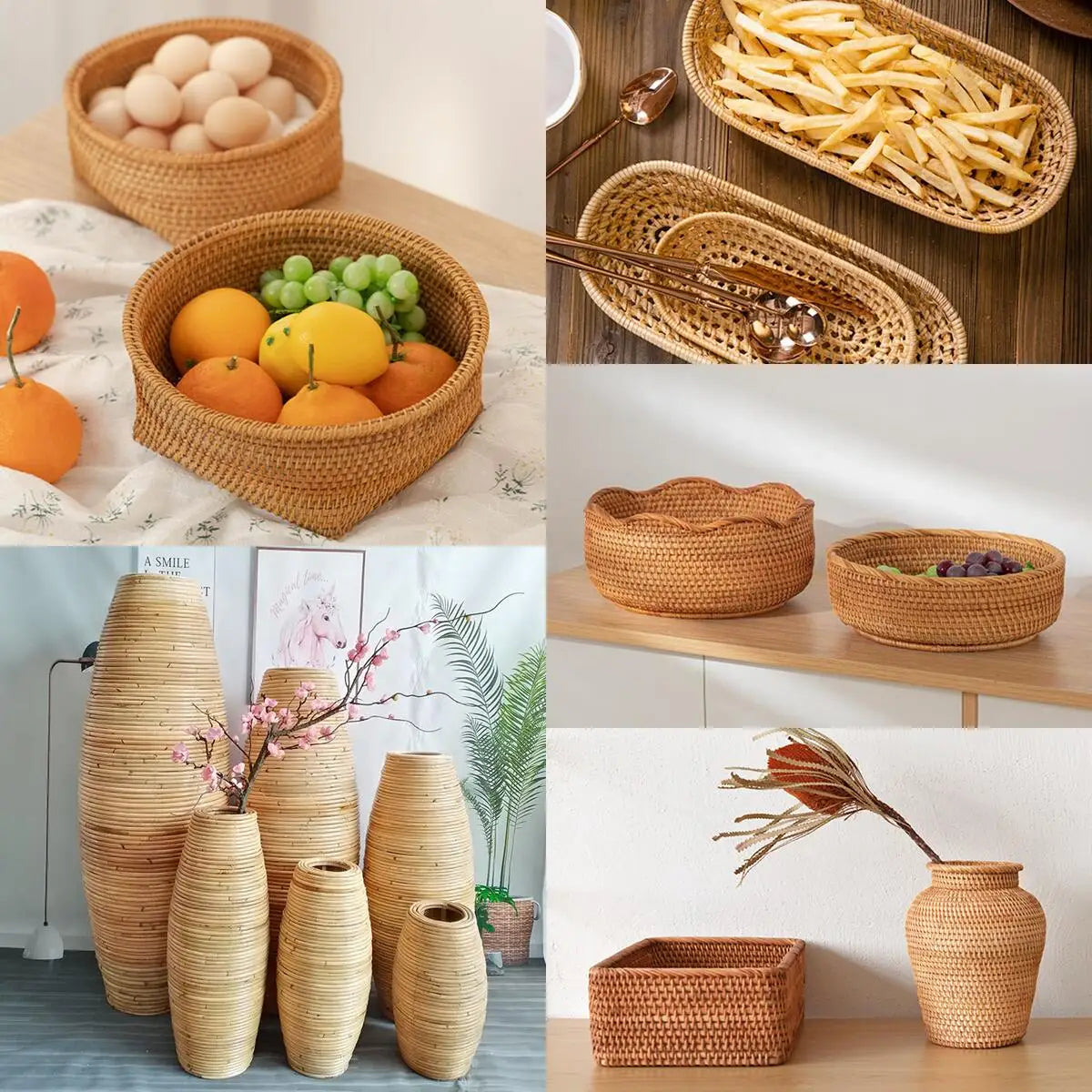 10m Natural Rattan Core Round Cane – 2–7mm for Chair & Basket