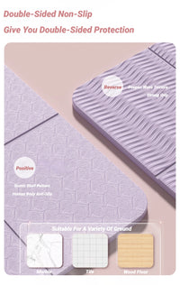 Eco-Friendly Foldable Yoga Mat for Travel & Fitness