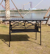 Portable Folding Camping Table for Outdoor BBQ & Picnic