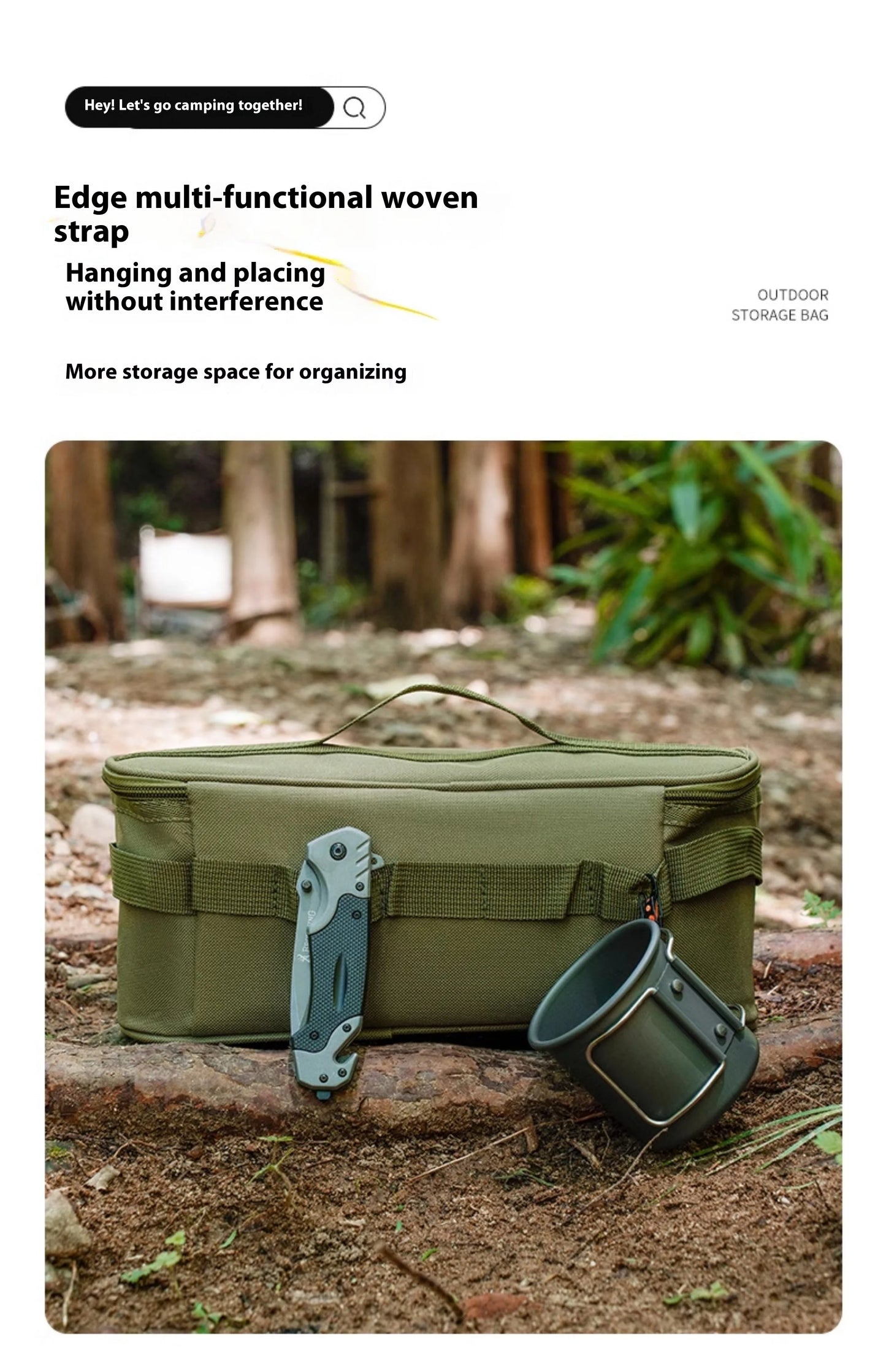 Outdoor Camping Storage Bag – Multi-Functional Organizer