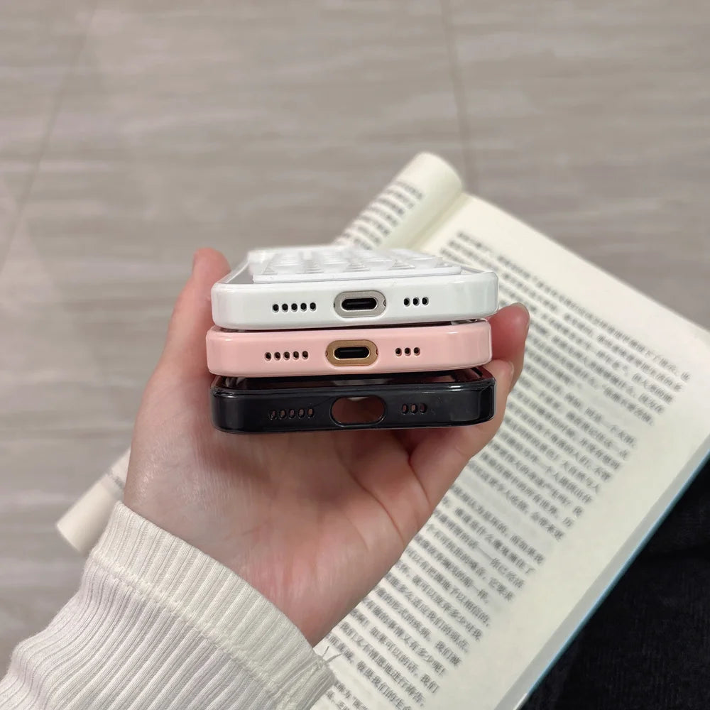 3D Suction Airbag iPhone Case – Shockproof Transparent Cover