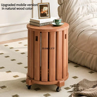 Stackable stool, modern dining table stool, natural wood, new Chinese style solid wood round stool