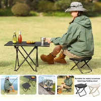 Portable folding stool, foldable hand-held camping stool, special folding stool for camping and fishing outdoors