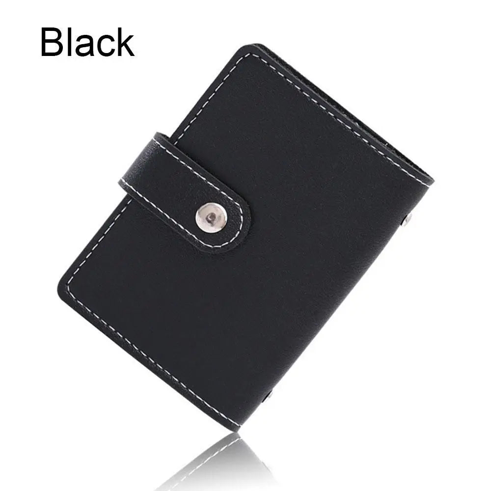 PU Leather Card Holder Wallet – 26 Slots RFID Blocking