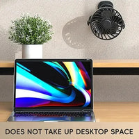 Rechargeable Fan 720° Rotating Hanging Clip Fan with Nightlight for Easy Portability Office Bedroom Dormitory Outdoor Small Fan
