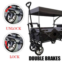 Outdoor Camping Vehicle with Shed, Multifunctional, Installation Free, Foldable Pole Camping Vehicle, Portable Shopping Cart