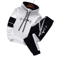 Men’s Tracksuit Set – Casual Hooded Sweatshirt & Joggers