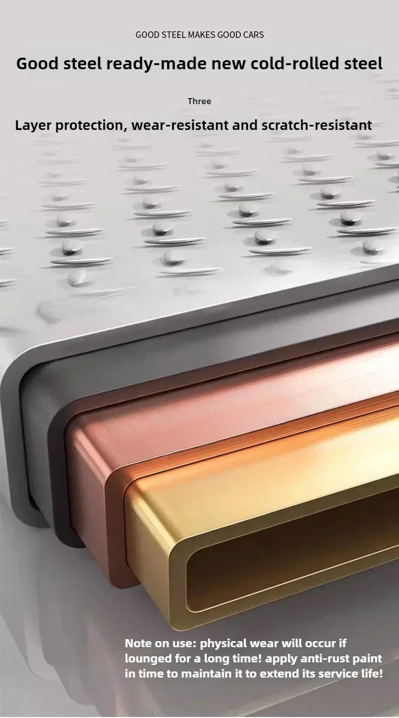 Steel plate trolley, four-wheel  truck, express pulling flatbed cart, small cart folding trailer, pushing and pulling trolley