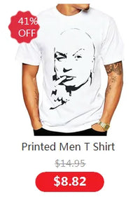 Men’s Casual Graphic T-Shirt – Short Sleeve Cotton Blend Tee