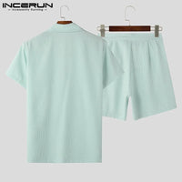 Men’s Striped Two-Piece Set