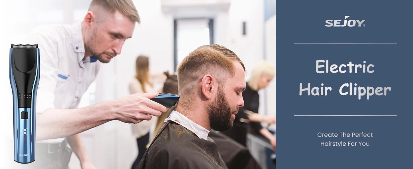 SEJOY Hair Clippers for Men Cordless Clippers for Hair Cutting Professional Men's Hair Clippers Rechargeable Hair Trimmer