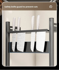 Multi-Layer Kitchen Storage Rack Carbon Steel for Spices and Tools