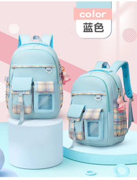 2025 New - Style Schoolbag for Primary School Girls, Suitable for Grades 1, 3 to 6, Child-Friendly, Load-Reducing and Spine