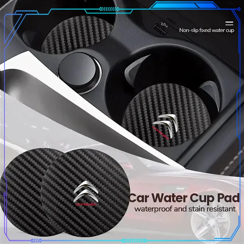 Car Cup Holder Mat Non-Slip Bottle Pad for Citroën