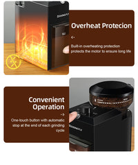 Electric Burr Coffee Grinder – 28 Settings, 2–12 Cups