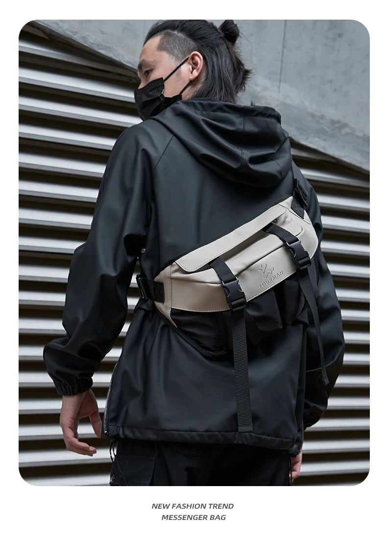 Japanese Casual Men's Waterproof Crossbody Bag