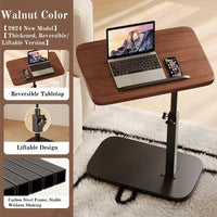 Portable Adjustable Folding Side Table/Laptop Desk, for Home Office, Coffee Table, Bedside Sofa, Office Reception Area, Mother's