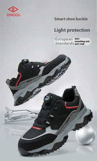 Men’s Steel Toe Safety Sneakers Anti-Smash Work Shoes