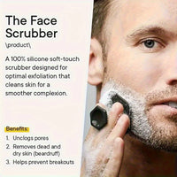 Silicone Facial Cleansing Tool - Gentle Exfoliation, Deep Cleansing, Removes Dead and Dry Skin, Trimming Beard Cleansing Brush