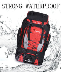 Men’s 80L Waterproof Hiking Camping Backpack