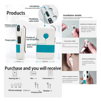 X11A Pocket Hearing Aids for Seniors Rechargeable Noise Cancelling Hearing Amplifier Pocket Talker Hearing Loss,Hearing Aids