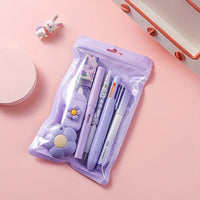 7pcs/set Cute School Supplies Gift Box - Durable and Diverse Stationery Set, Suitable for Students to Use
