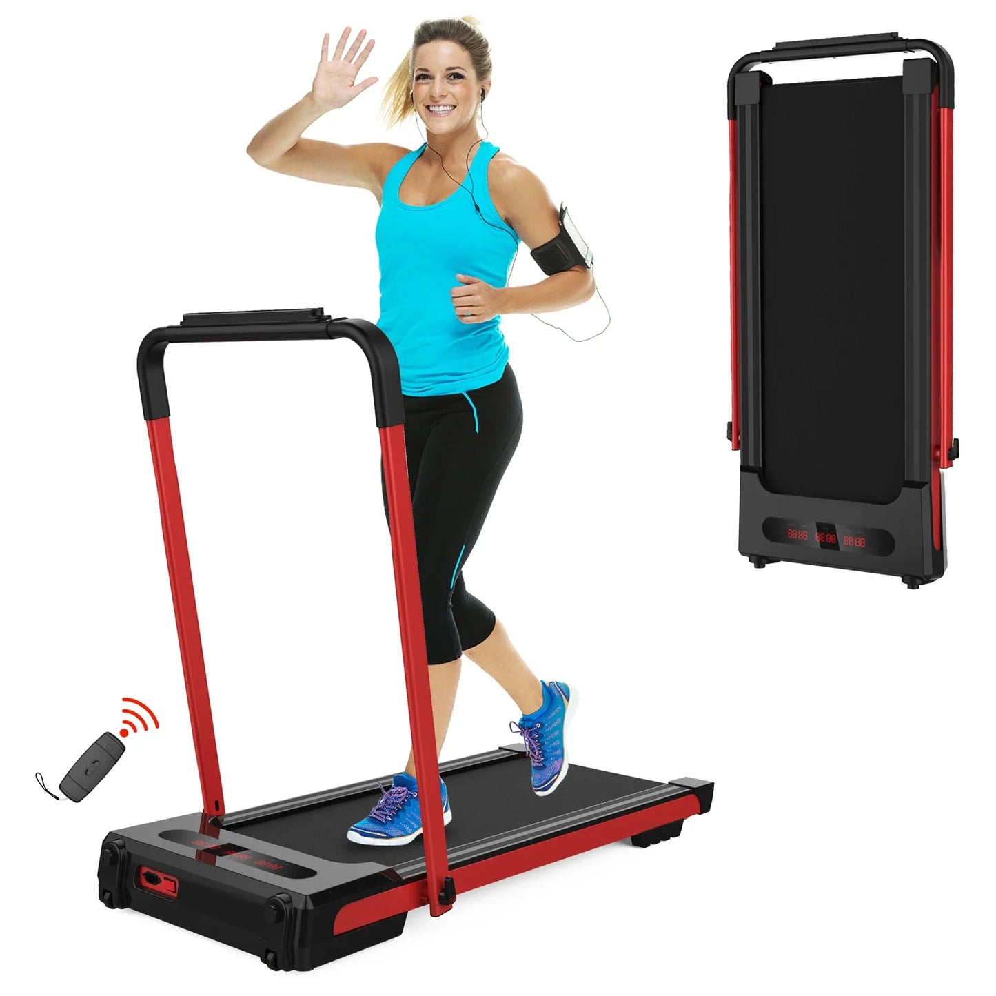 Foldable Electric Walking Machine – Home Treadmill 2.5HP