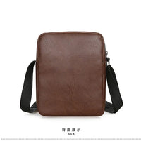Vintage Messenger Bag Men PU Leather Business Worker Shoulder Bag Brown Black Man Crossbody Bag Male Handbag Gift for Husband