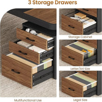 70.9" Executive Office Desk with Storage
