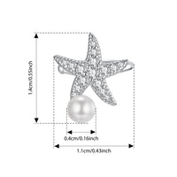 Bamoer 925 Silver Mermaid & Starfish Ocean Hoop Earrings