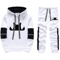 Men’s Hoodie & Sweatpants Set – Casual Printed Tracksuit
