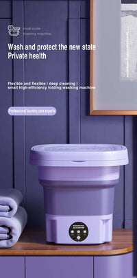 8L Portable Folding Mini Washing Machine
