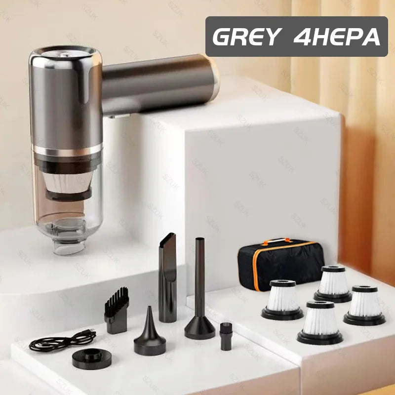 SZUK 148000Pa Car Vacuum CIeaner Powerful Wireless Handheld Cleaning Machine Mini Blower Portable Vacuum Cleaner for Car Home