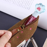 School Supplies Kawaii Fabric Student Makeup Bag Cosmetic Bag Pencil Bag Zipper Pouch Pencil Case Pen Bags