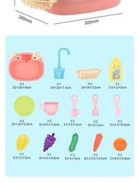 Kids Kitchen Sink Toy Set – Electric Pretend Play Dishwasher