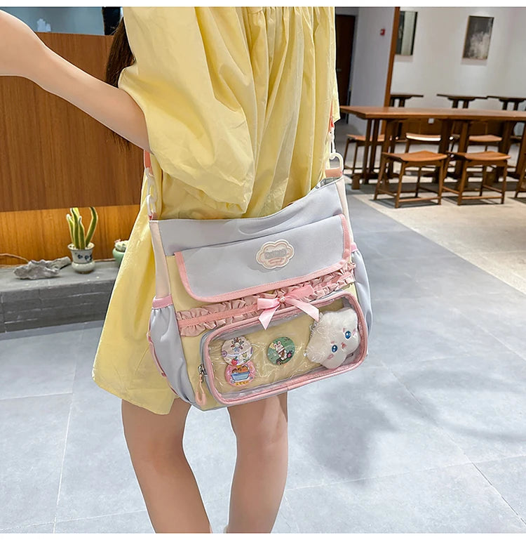 Large Capaci Children's School Bag Set for Girls Primary And Middle School Double oulder Bapa Sweet College Sle