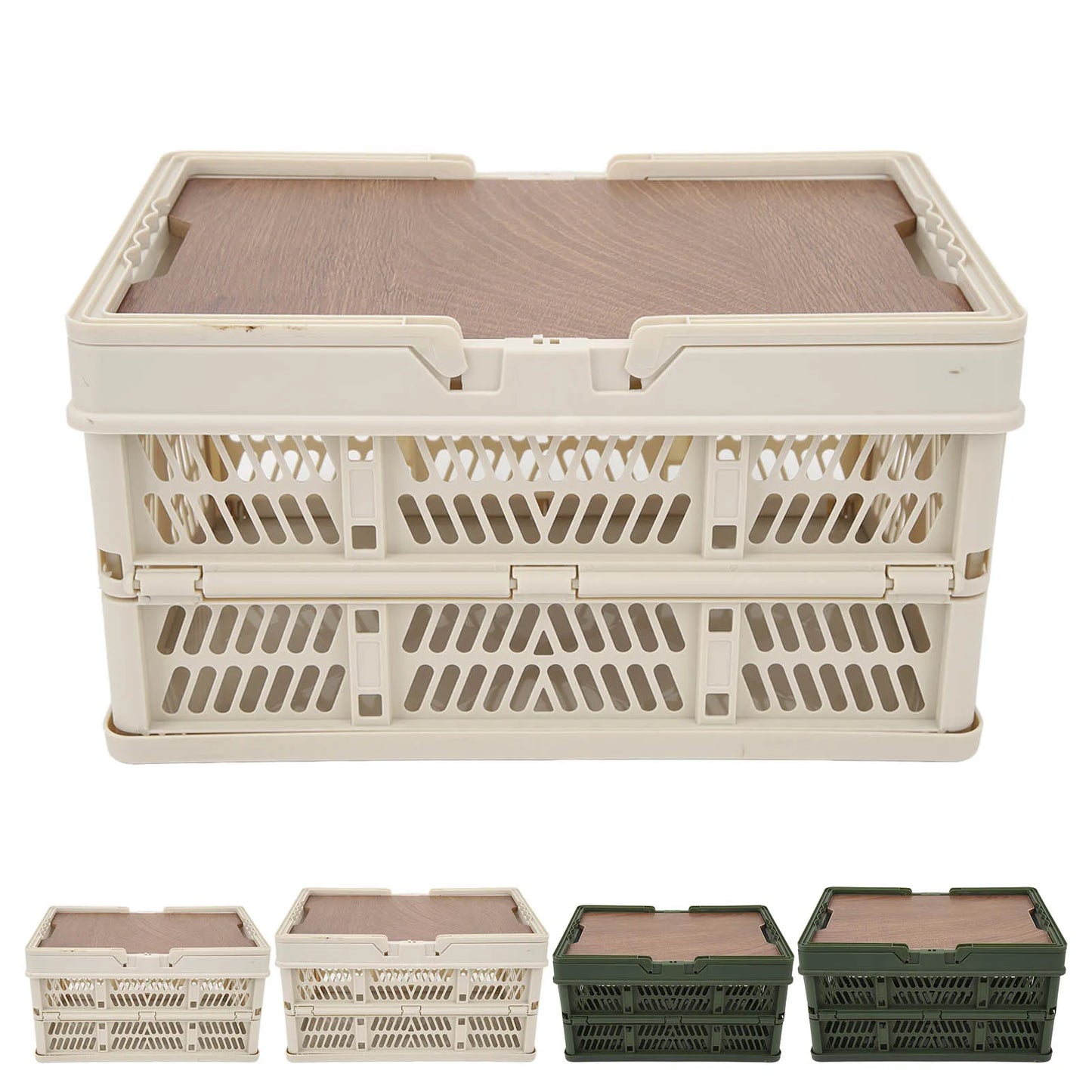 Foldable Camping Storage Basket Large Capacity