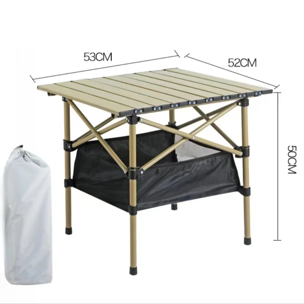 Portable Folding Camping Table for Outdoor BBQ & Picnic