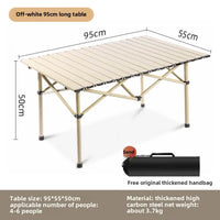 Portable Folding Camping Table for Outdoor BBQ & Picnic
