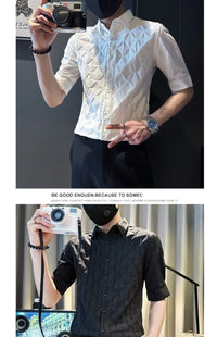 Men’s Business Casual Short Sleeve Shirt