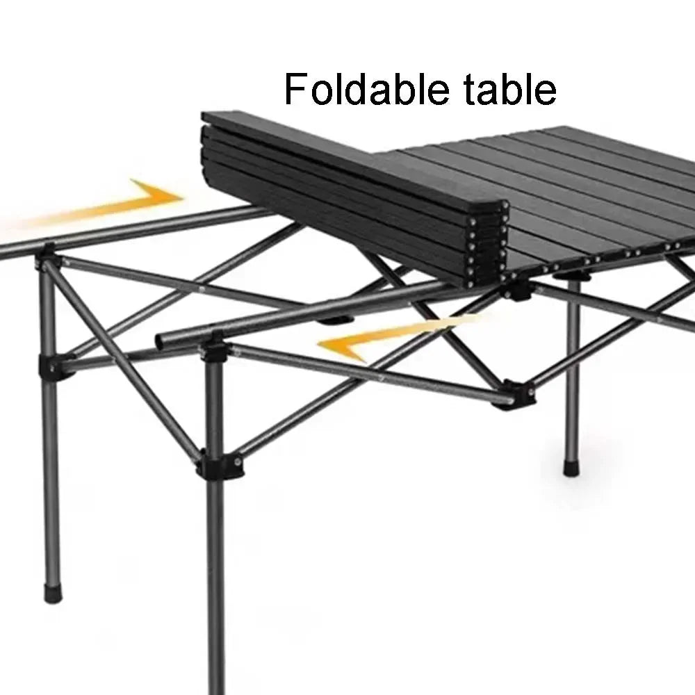 Portable Folding Camping Table for Outdoor BBQ & Picnic