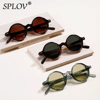 Vintage Small Round Sunglasses with Rivets UV400