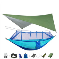 Swallowtail Camping Hammock with Mosquito Net & Rainfly