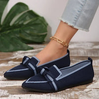 Women's Shoes Loafers Bowtie Ballet Flats Pointed
