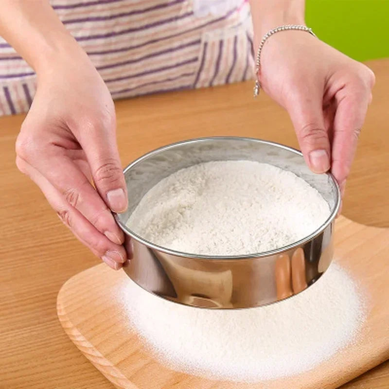 Stainless Steel Flour Sieve Baking Mesh Sifter Tool