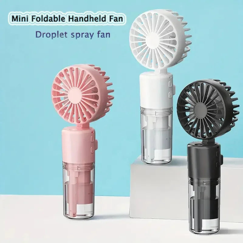 Summer Spray Mist Fan Mini Water Fan F2 Portable Handheld Rechargeable Outdoor Small Fan for Student Dormitory Cooling Tools