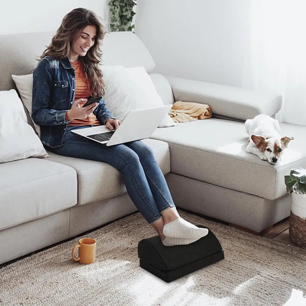 Adjustable Ergonomic Foot Rest for Under Desk Office Use